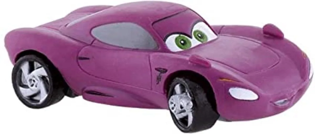 Disney Cars 2 - speelfiguurtje Holley Shiftwell - 7cm - Plastic - Let op: Wieltjes rijden niet (1 stuk gemaakt) fra Bullyland i Lilla – produktbillede