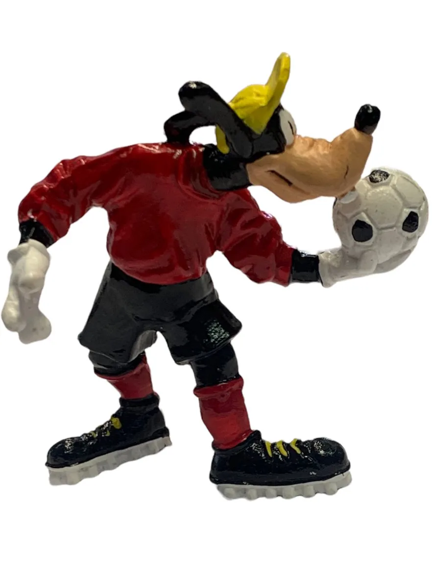 Disney Goofy - keeper - voetballer poppetje - 9cm - speelfiguurtje Bullyland van Bullyland in Rood – productfoto