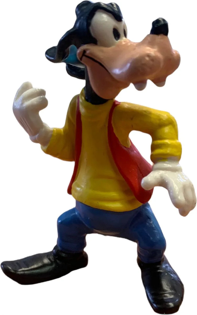 Disney - Goofy speelfiguurtje - in - klungelig - 9 cm - taarttopper by Bullyland in Geel shirt – product photo