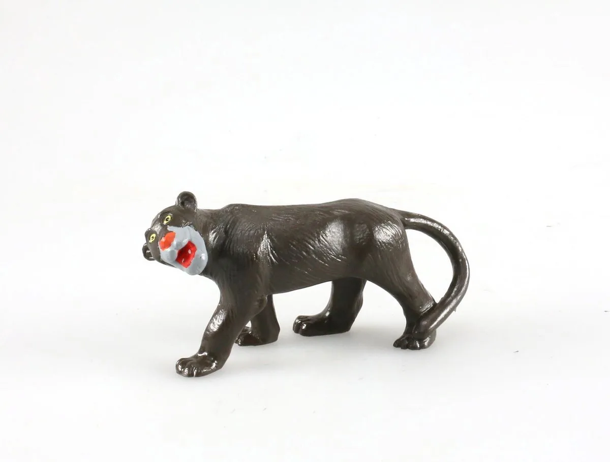 Disney - Jungle book - vintage - speelfiguurtje bagheera de panter - 8x2,5x3,5 cm från Bullyland i Svart – produktbild