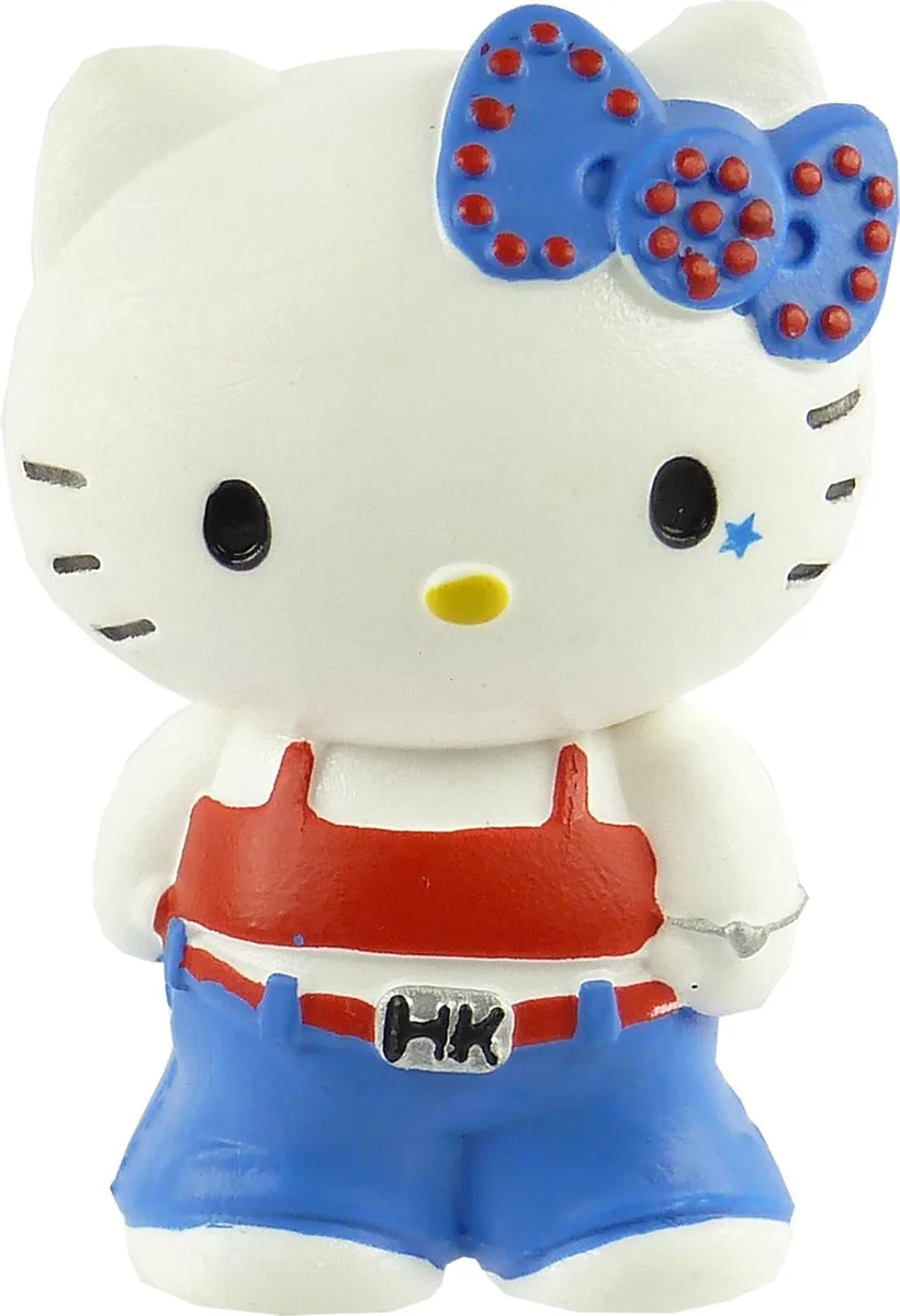 Hello Kitty Bullyland Sanrio Collection Figure speelgoed - C) 1x Hello Kitty Cool in Jeans von Bullyland in C) 1x Hello Kitty Cool in Jeans – Produktfoto