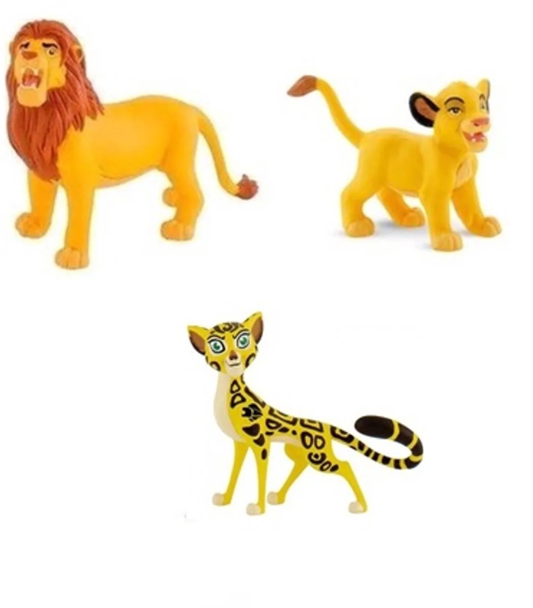 Leeuwenkoning/ Lion King speelset met o.a. Simba 4-8cm by Bullyland in Yellow – product photo