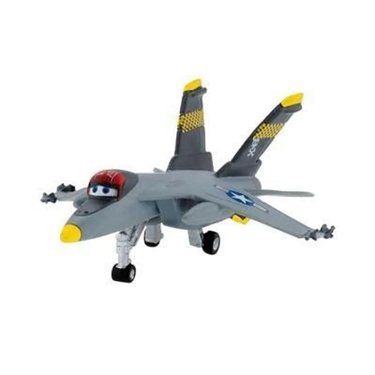Planes - Echo - Gemaakt van 1 stuk flexibel rubber - 9 cm von Bullyland in Grau – Produktfoto