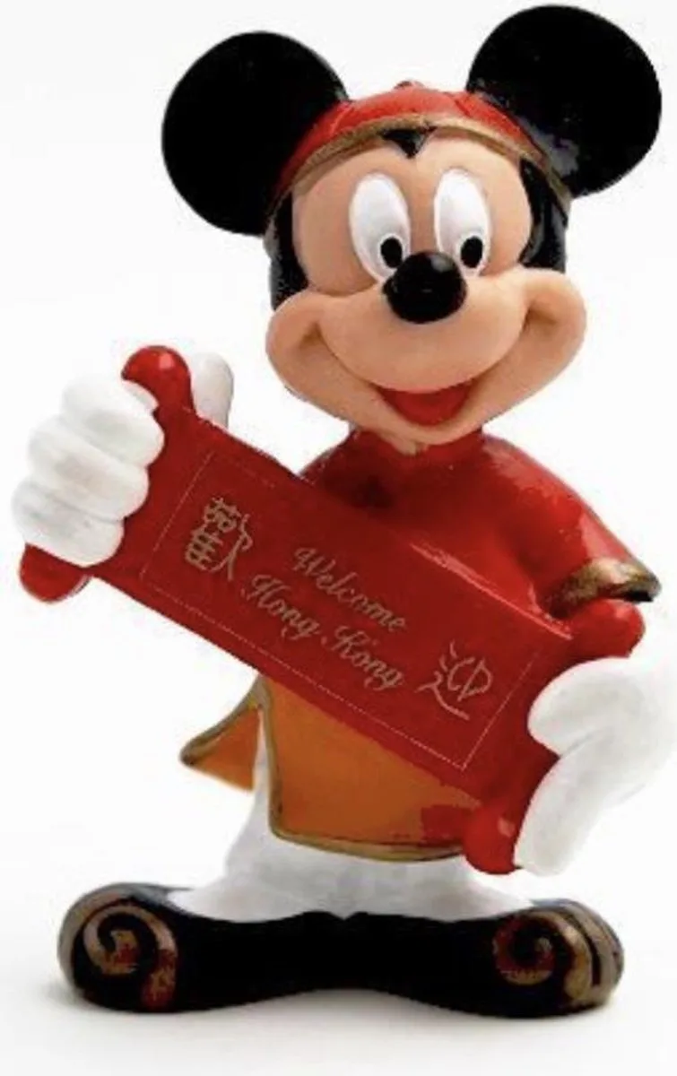 Speelfiguur - taartdecoratie Mickey Mouse in China Disney, Bullyland 6 cm. de Bullyland en Rouge – photo du produit