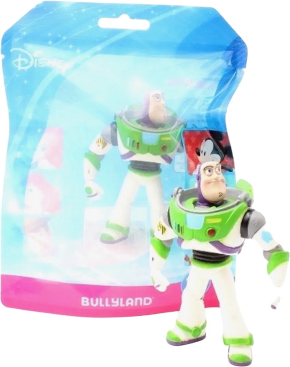 Walt Disney Collectibles Buzz Light Year - Speelfiguurtje -Toy Story - in geschenkverpakking - 9 cm de Bullyland en Wit groen – photo du produit