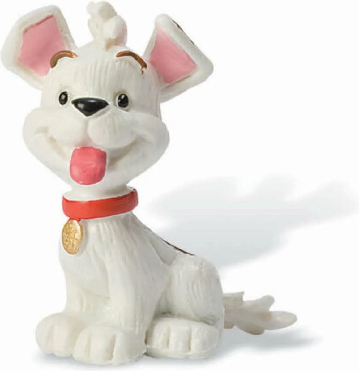 Winnie the Poeh - Janneman robinson s hond Buster 5cm - speelfiguur - taartdecoratie från Bullyland i Vit – produktbild