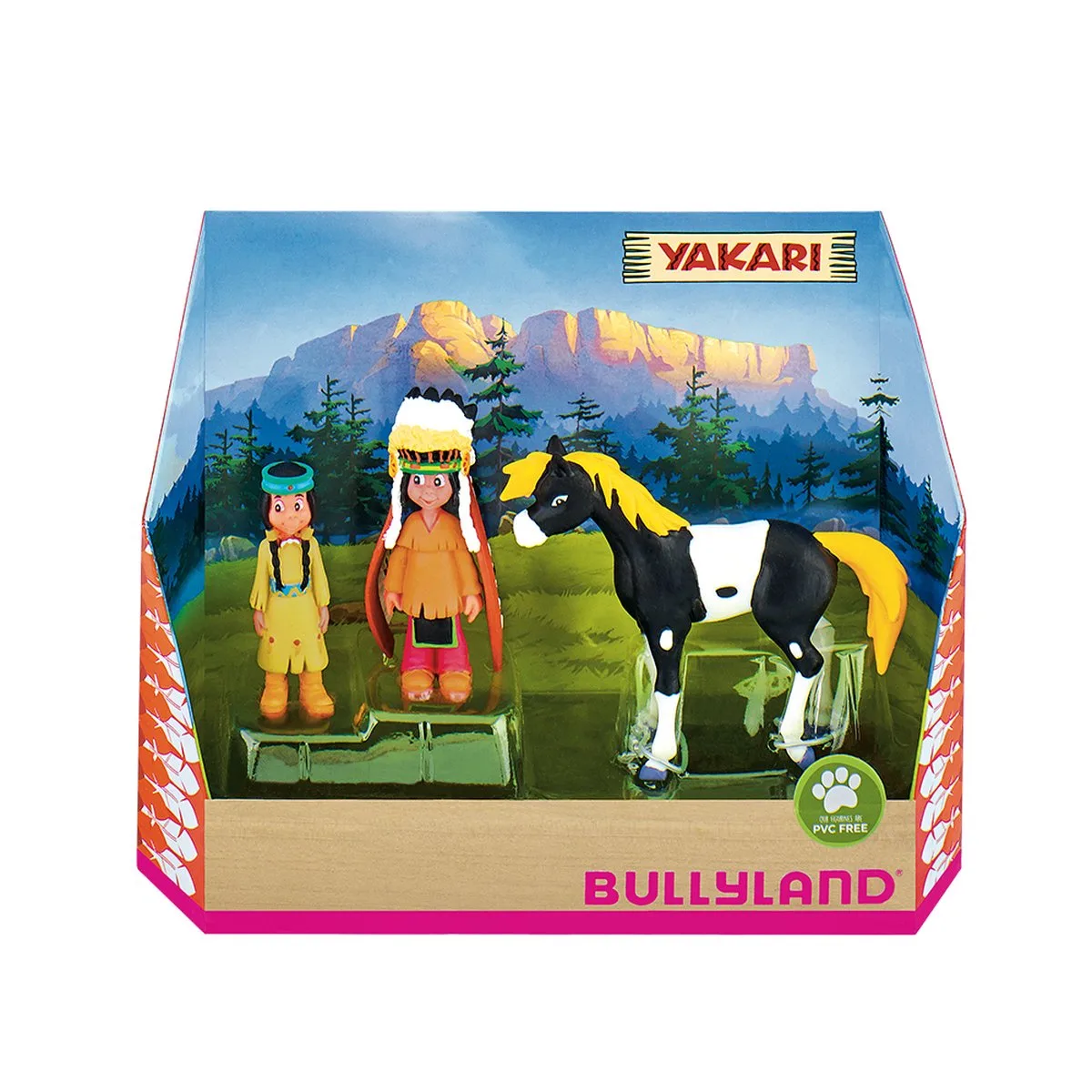 Yakari geschenkdoos 3 stuks - Speelfiguur van Bullyland in Meerkleurig – productfoto