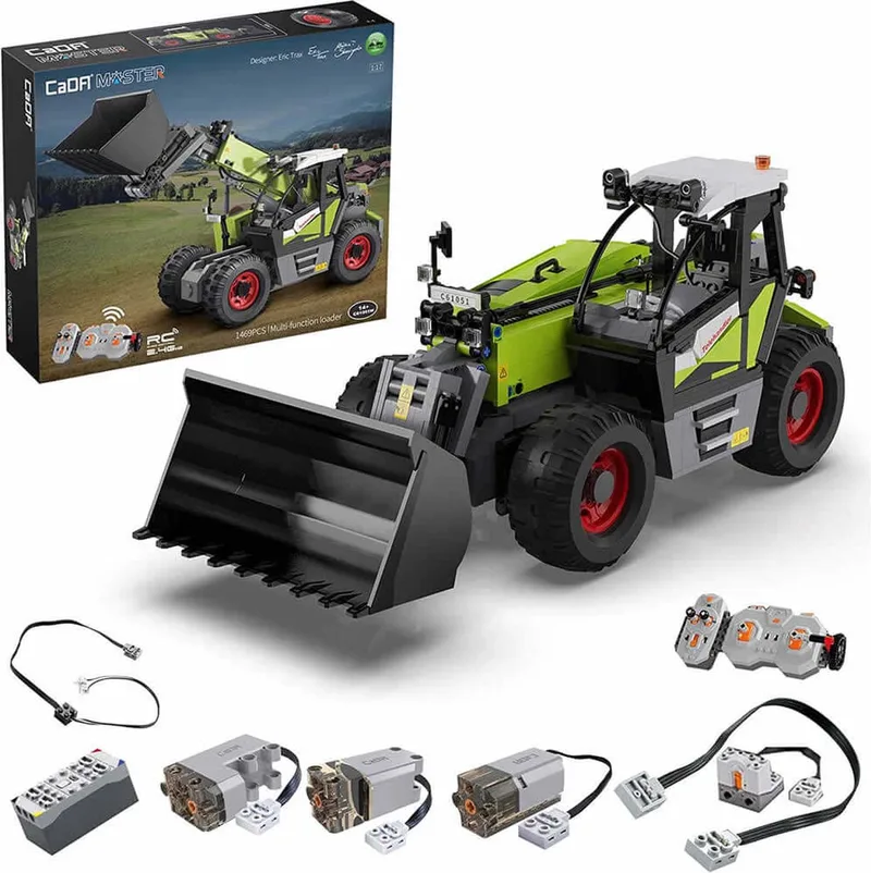 bestuurbare verreiker - technisch bouwpakket - bouwpakket constructievoertuig - aanbevolen voor 12 jaar en ouder by CaDA in Groen – product photo