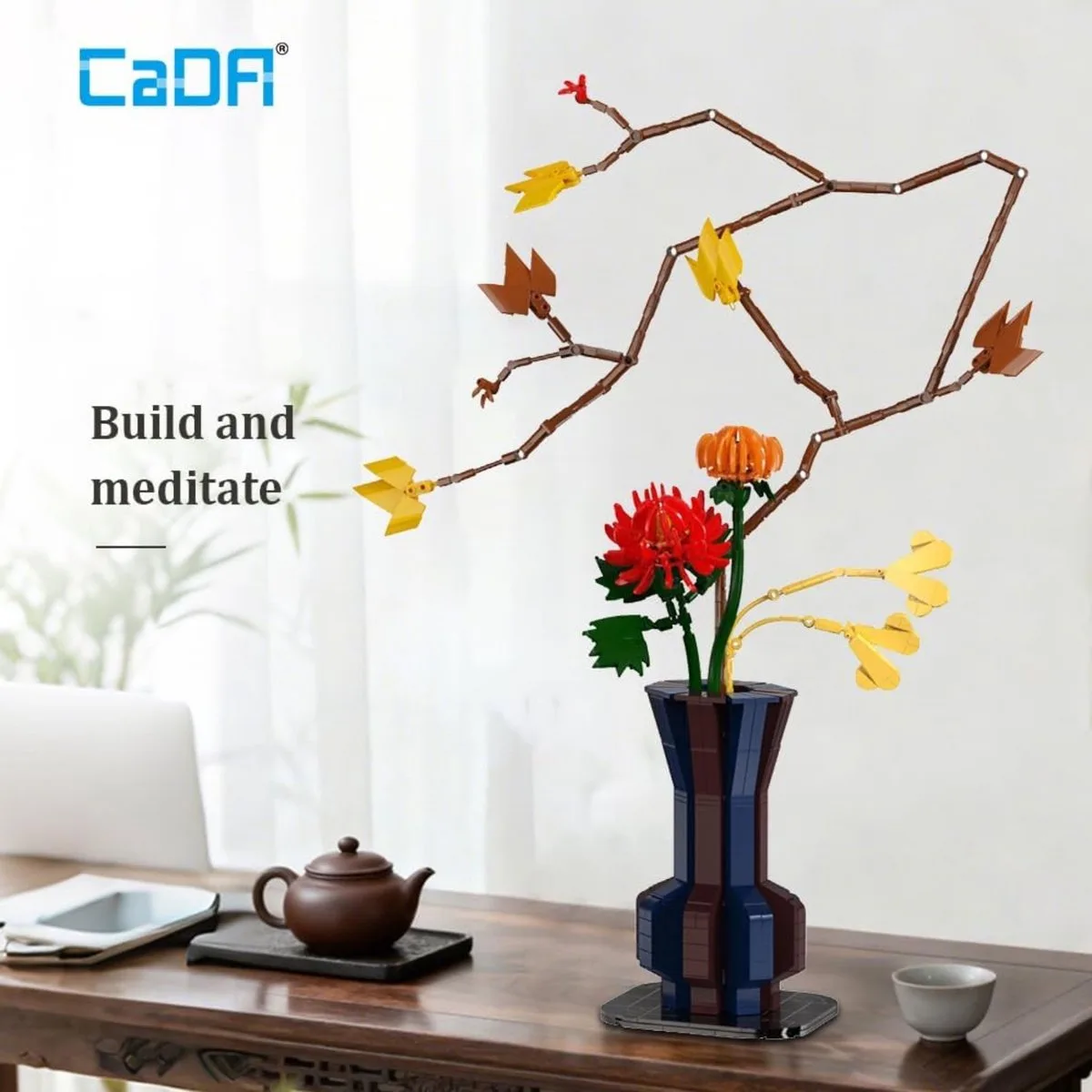 bloemen bouwset herfst - 795 stuks decoratief speelgoed. von CaDA in Mehrfarbig – Produktfoto