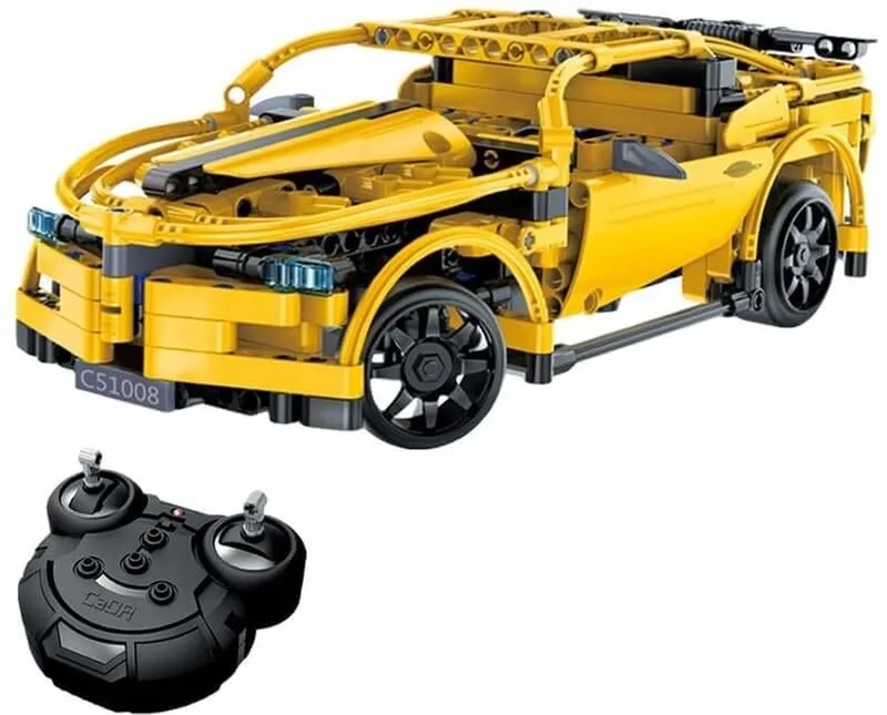 bouwpakket - bestuurbare RC raceauto fra CaDA i Geel – produktbillede