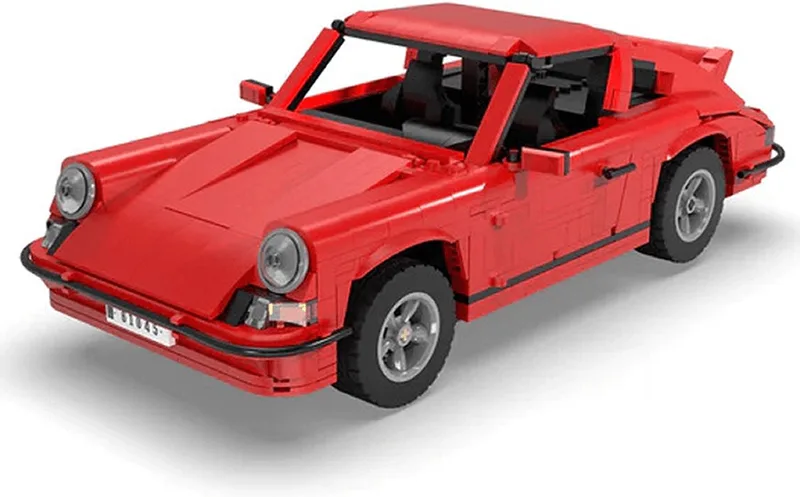 bouwpakket - Classic Sports Car schaal 1:12 - technisch speelgoed voor volwassenen en kinderen vanaf 10 jaar by CaDA in Rood – product photo