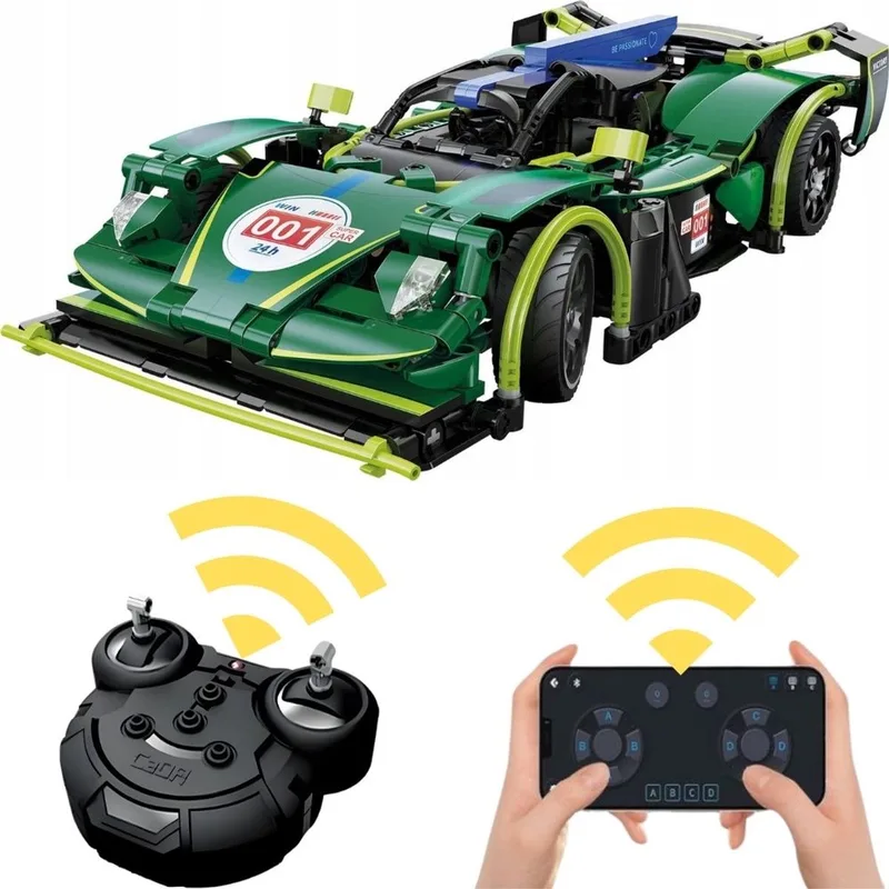 C51308W Emerald Deity Sport Car C51308W by CaDA in Racing: Emerald Deity RC, 388 bouwblokken – product photo