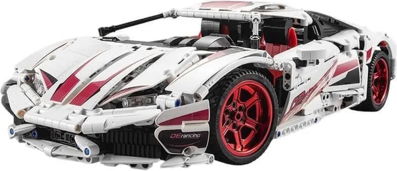 C61018W Raceauto 610 - XL - Technische Compatibel met grote merken bouwpakket - CADABRICKS UC61018W, by CaDA in Wit – product photo
