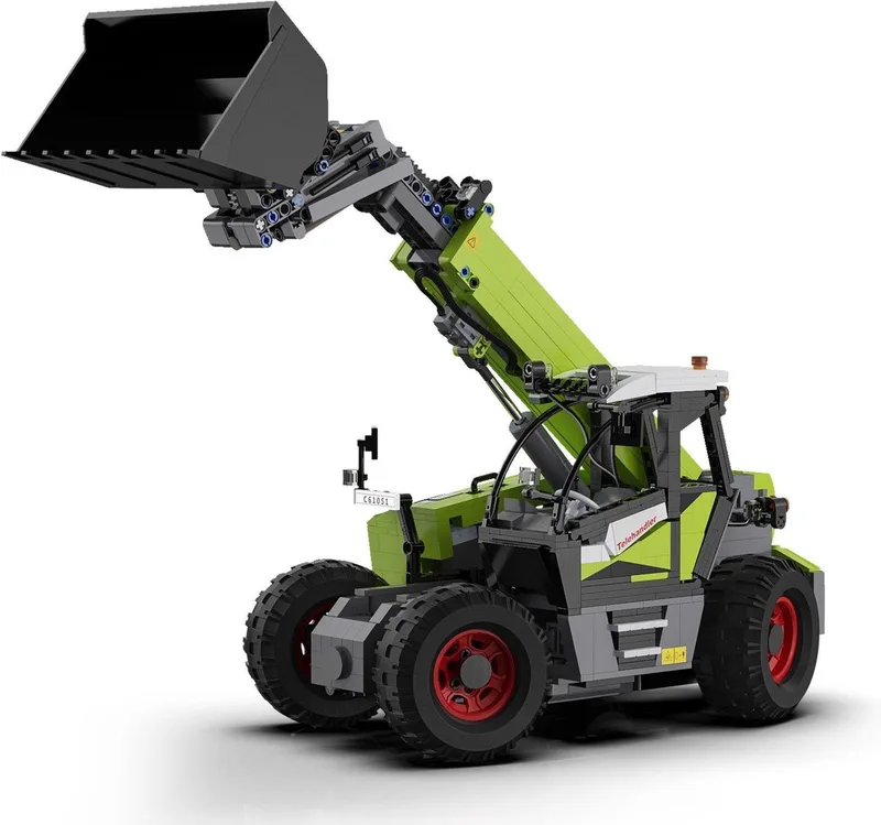C61051W - Verreiker - 1469 onderdelen - Compatibel met grote merken - Remote Control - Bouwdoos från CaDA i Groen – produktbild