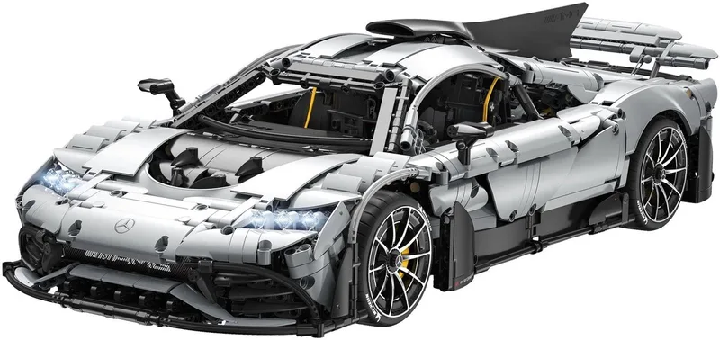 C61503W Mercedes AMG ONE mega bouwset | City fast champions adventure | Creator and classic motor bouwpakket | Technic speelgoed ideas voor volwassenen | Icons furious speed f1 auto geschikt voor Lego | Technische bouwdoos met 3295 bloks by CaDA in Racing: 1:8 Mercedes AMG ONE, 3295 bouwblokken – product photo
