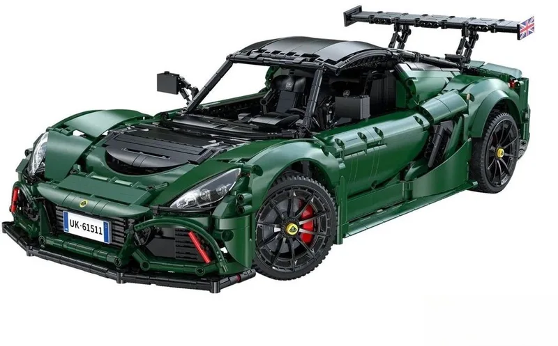 C61511W | Lotus Exige Cup 430 | 3730 onderdelen | Afmetingen 54×37×15CM | Leeftijd 14+ | Compatible met bekende merken by CaDA in Groen – product photo