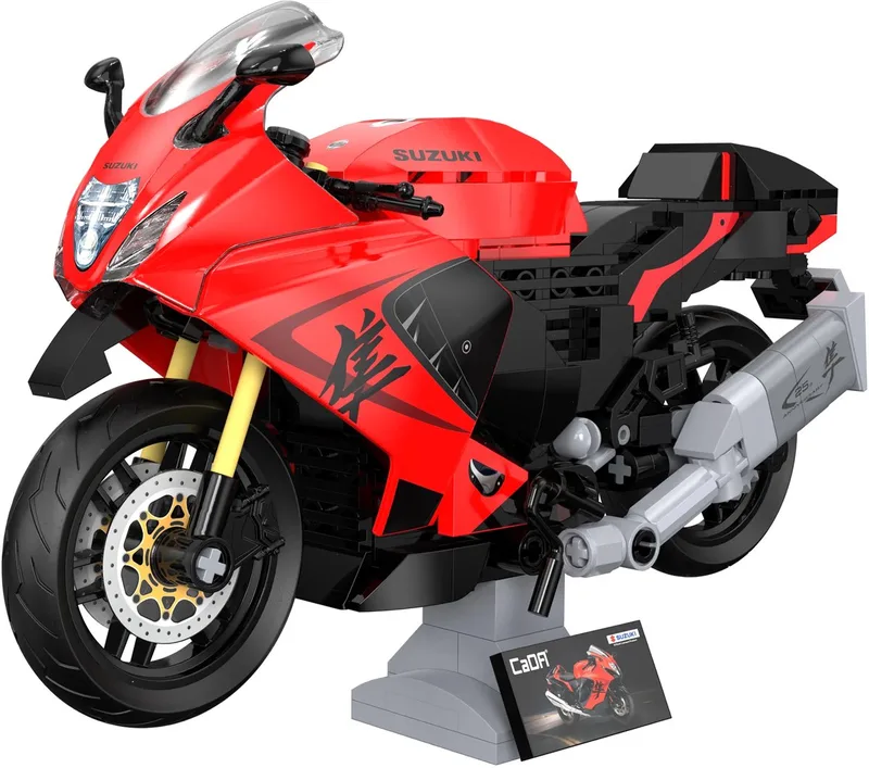 C62051W Suzuki Hayabusa 1:12 von CaDA in Rot – Produktfoto