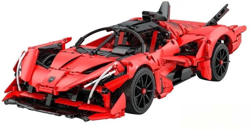 C63005W Furious Super Car APE bouwset | City fast champions adventure | Creator classic motor bouwpakket | Technic speelgoed ideas voor volwassenen & kinderen | Icons speed f1 auto geschikt voor Lego | Technische bouwdoos met 1823 bouwstenen fra CaDA i Racing: Auto Super Car APE, 1823 bouwblokken – produktbillede