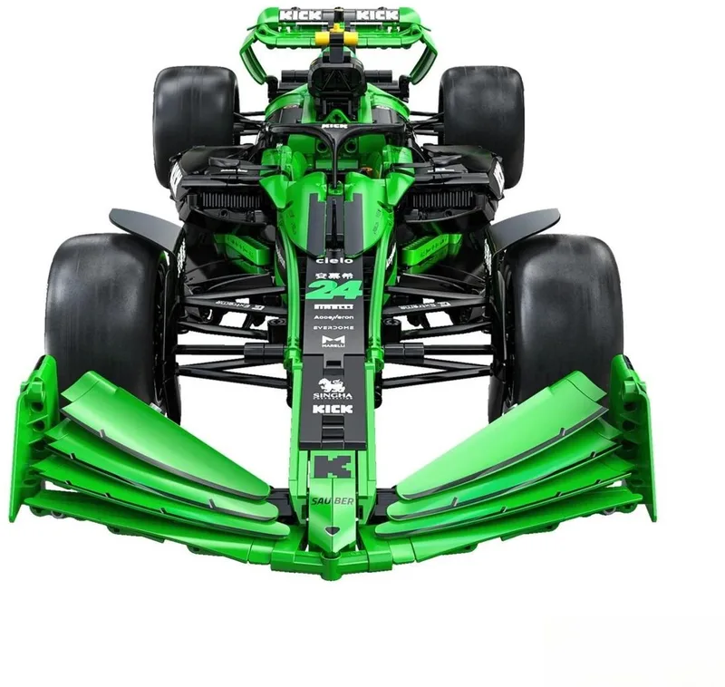 C64010W Sauber F1 bouwset | City fast champions adventure | Creator classic motor bouwpakket | Technic speelgoed ideas voor volwassenen & kinderen | Icons furious speed auto geschikt voor Lego | Formule 1 bouwdoos met 2553 bouwstenen by CaDA in Racing: 1:8 Sauber F1, 2553 bouwblokken – product photo