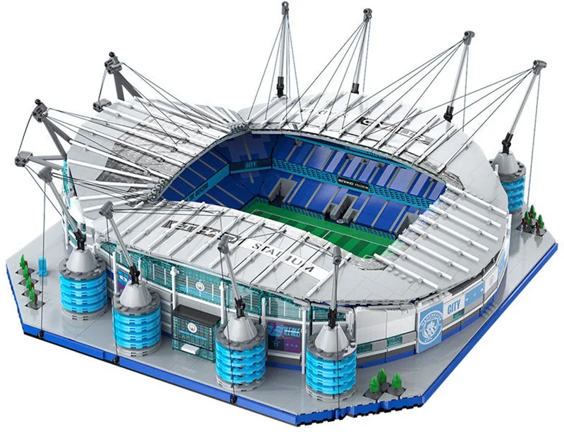 C66022W Icons Manchester City Stadium XL bouwset | Mega voetbal stadion | Classic Creator Modular Building | Expert Architecture Modelbouw | Technisch educatief speelgoed voor volwassenen & kinderen | Geschikt voor Lego | 4473 bouwstenen by CaDA in Achitectuur: Modular Voetbalstadion Manchester City Etihad, 4473 bouwblokken – product photo