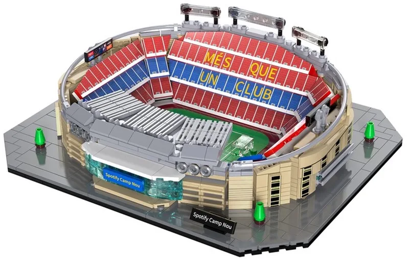 C66023W Icons FC Barcelona Voetbal Stadium bouwset | Spotify Camp Nou | Classic Creator Modular Building modelbouw | Expert Architecture Modelbouw | Technisch educatief speelgoed bouwpakket voor volwassenen | Bouwdoos met 728 bouwstenen by CaDA in Achitectuur: FC Barcelona Camp Nou Spotify Stadion, 728 bouwblokken – product photo