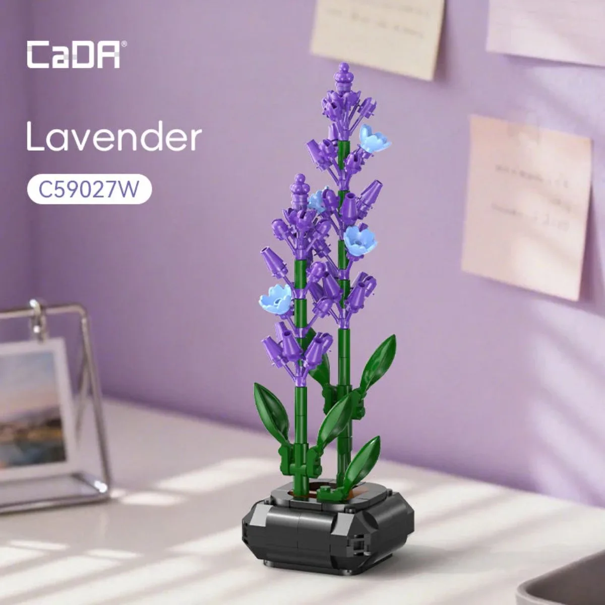 CADA – 205 delige bouwset – Lavendelplant – 8+ – Decor van CaDA in Paars – productfoto