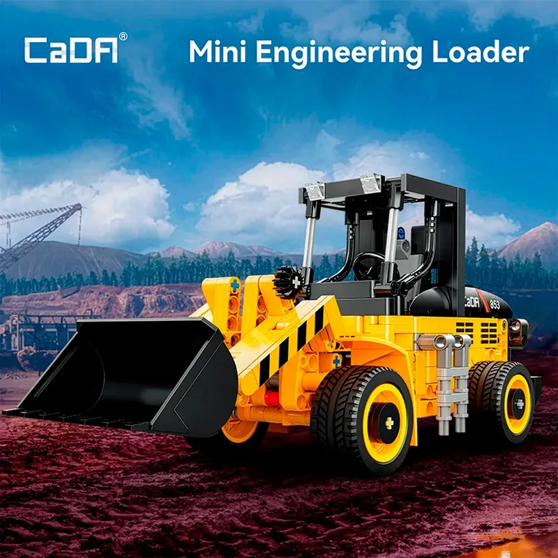 Cada 403-delig Wiellader Bouwspel fra CaDA – produktbillede 6 af 6