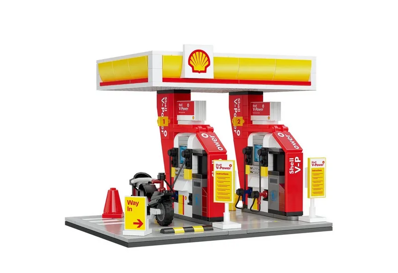 CaDA Shell Tankstelle (305 Teile) Konstruktionsspielsteine by CaDA – product photo