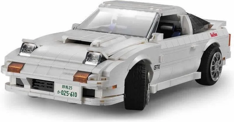 Initial D Mazda FC3S FX7 bouwset de CaDA en Wit – photo du produit