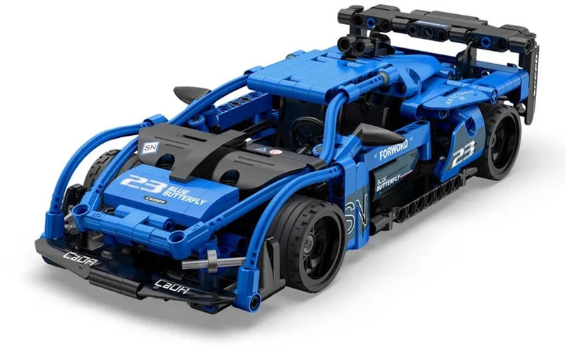 Rétrofriction - Pull-back - 1:18 Voiture de course - Bleu - 380pcs. by CaDA in Multicolour – product photo