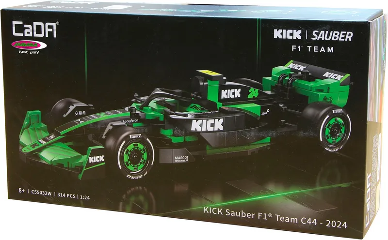 Set Kick Sauber F1 Team C44 2024 1:24 grün Bricks fra CaDA – produktbillede 2 af 5
