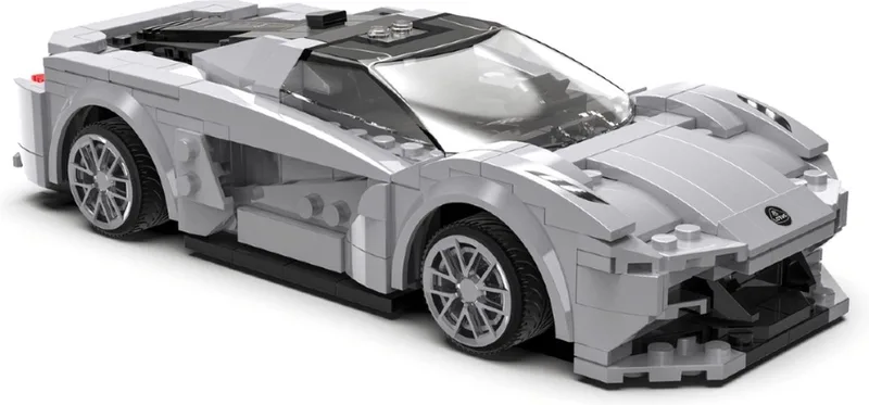 technische bouwset - Bestuurbare Lotus Evija Sportwagen - technisch speelgoed by CaDA in Wit – product photo