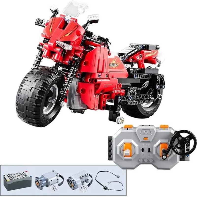 technische bouwset - Bestuurbare racemotor de CaDA en Rood – photo du produit