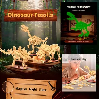 Triceratops Fossiel Bouwspel 272 Stukken de CaDA – photo du produit 3 sur 3