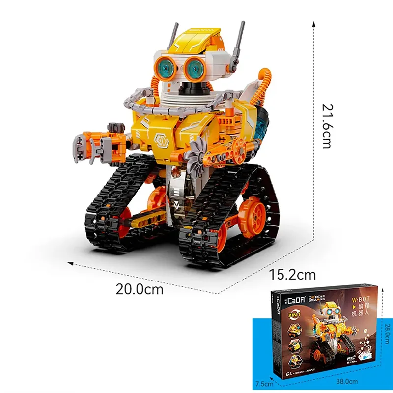 W·bot 3 In 1 Bouwspel 455 Stukken de CaDA – photo du produit 5 sur 5