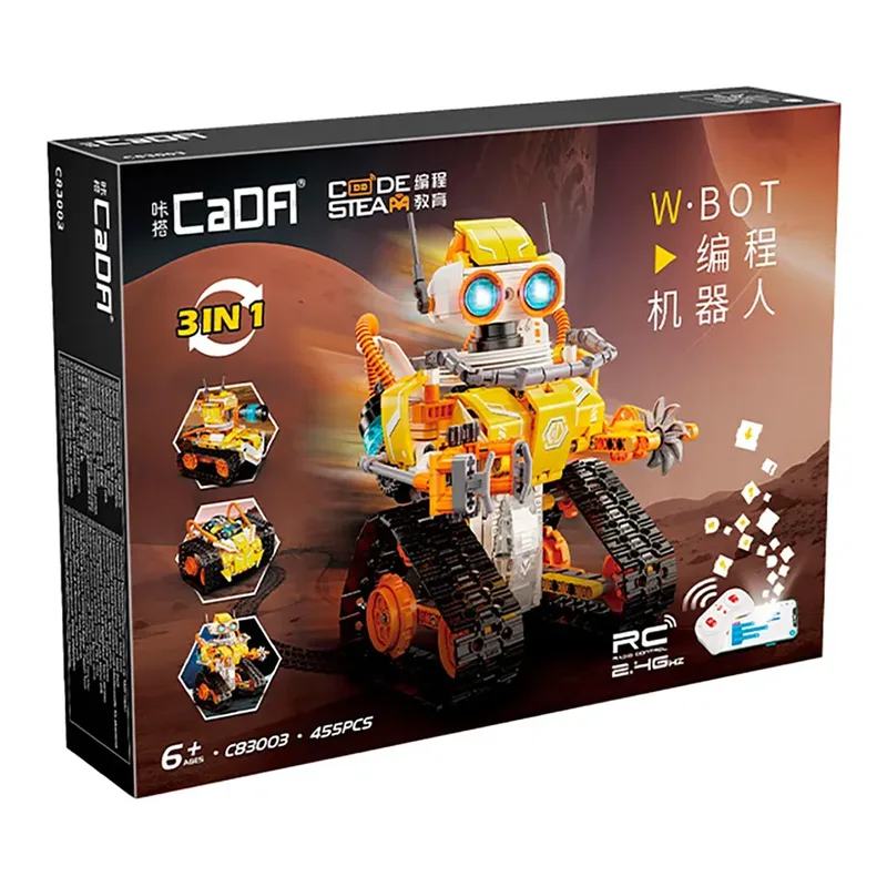 W·bot 3 In 1 Bouwspel 455 Stukken de CaDA – photo du produit 4 sur 5