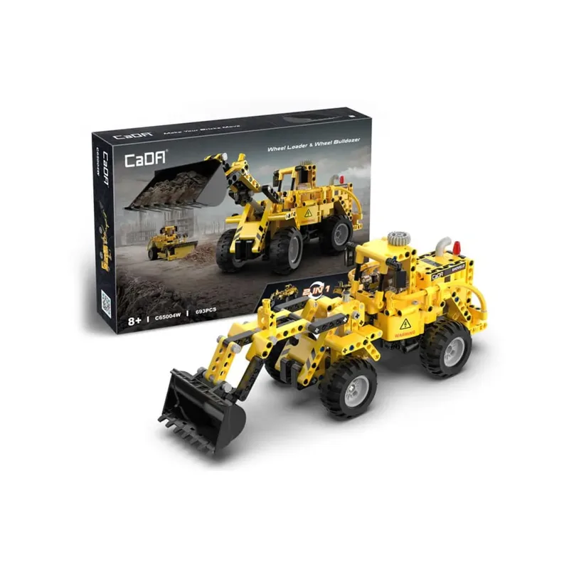 Wheel Loader and Wheel Bulldozer, 2 in 1 (693 Teile) by CaDA – product photo