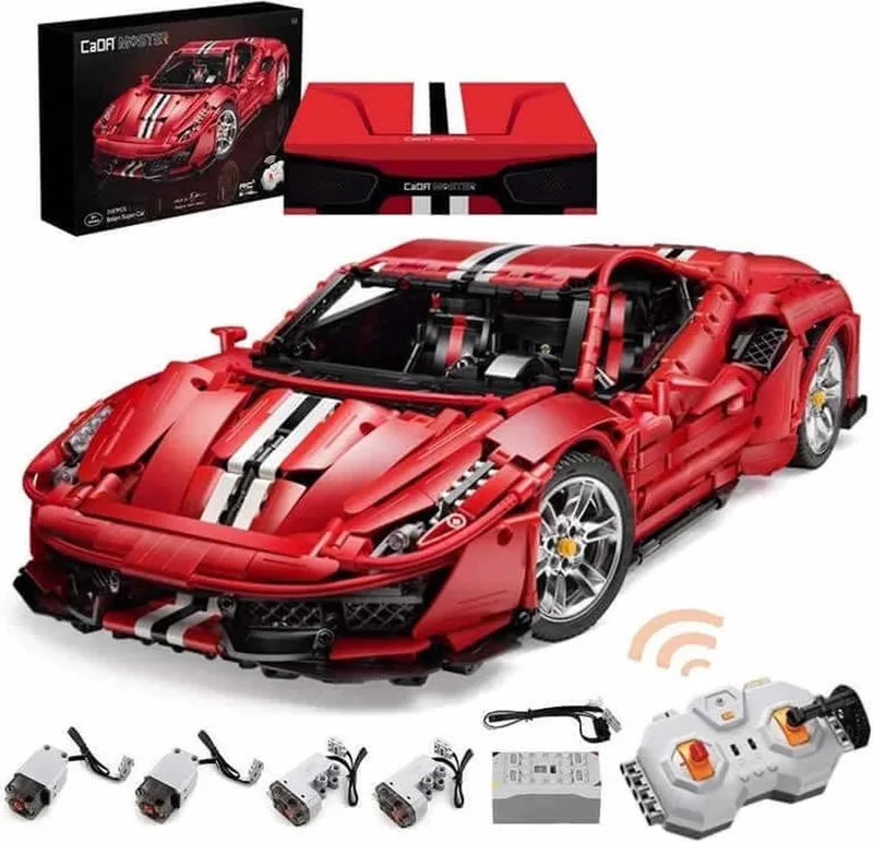 XXL op afstand bestuurbare Supercar bouwpakket de CaDA en Rood – photo du produit