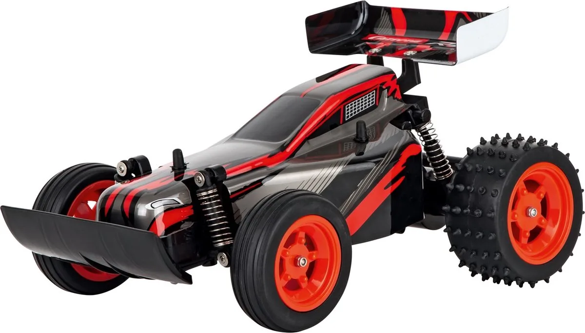 Auto Rc Race Buggy 2,4 Ghz 1:16 Zwart/rood fra Carrera i Sort – produktbillede
