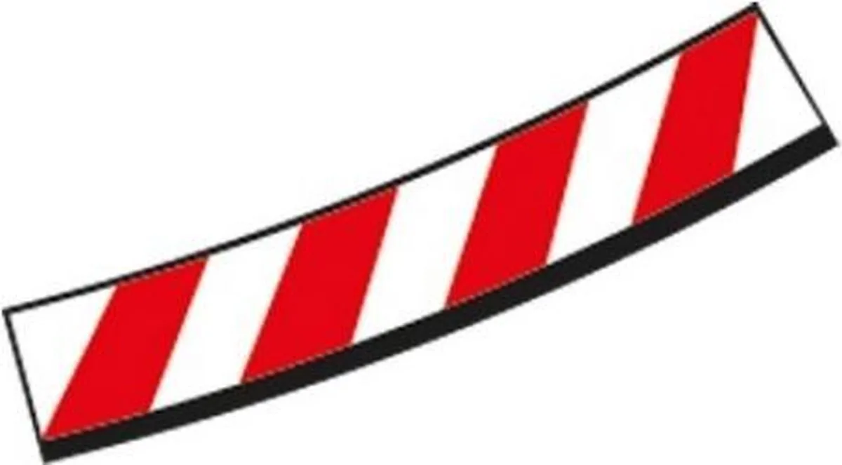 Binnenslipstroken kuipbocht 4/15° + eindstukken - racebanen - 1:32 von Carrera in Schwarz – Produktfoto