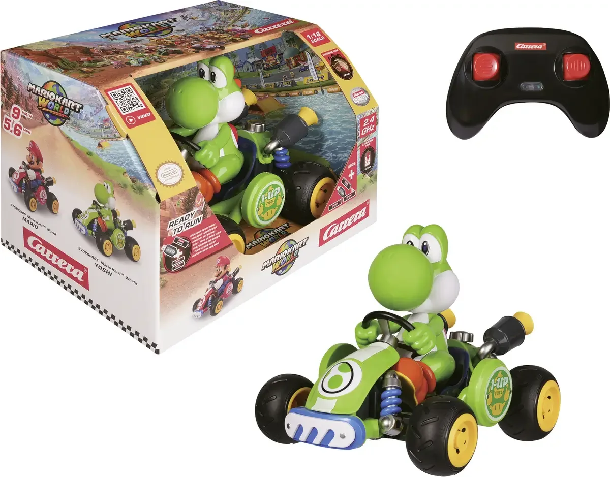 Carrera 370200961 Mario Kart(TM) World - Yoshi 1:18 RC auto Elektro Racewagen by Carrera in Green – product photo