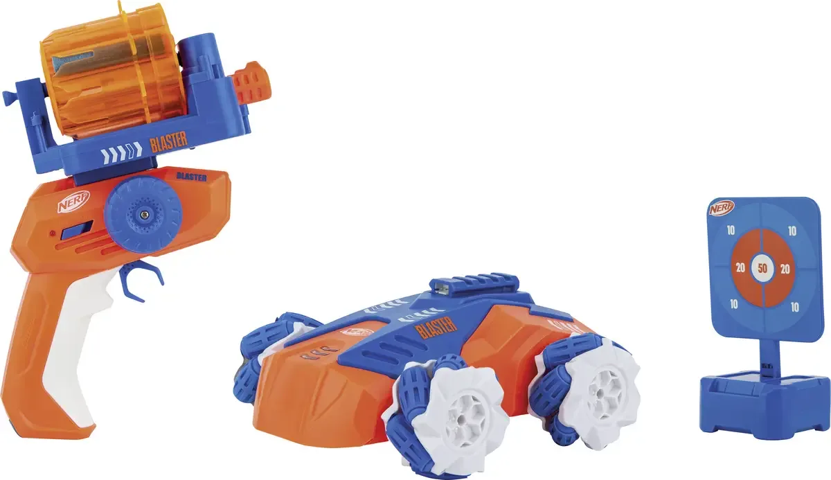 Carrera 370240020 Nerf Blasting Car RC-modelbil, begyndermodel Elektronik Rally fra Carrera – produktbillede