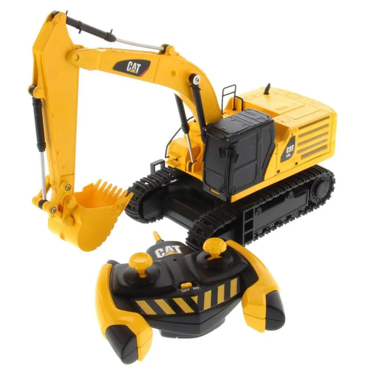 Diecast Masters 23001 - Ferngesteuerter Caterpillar RC Kettenbagger 336 Next Gen by Carrera in Black, Yellow – product photo