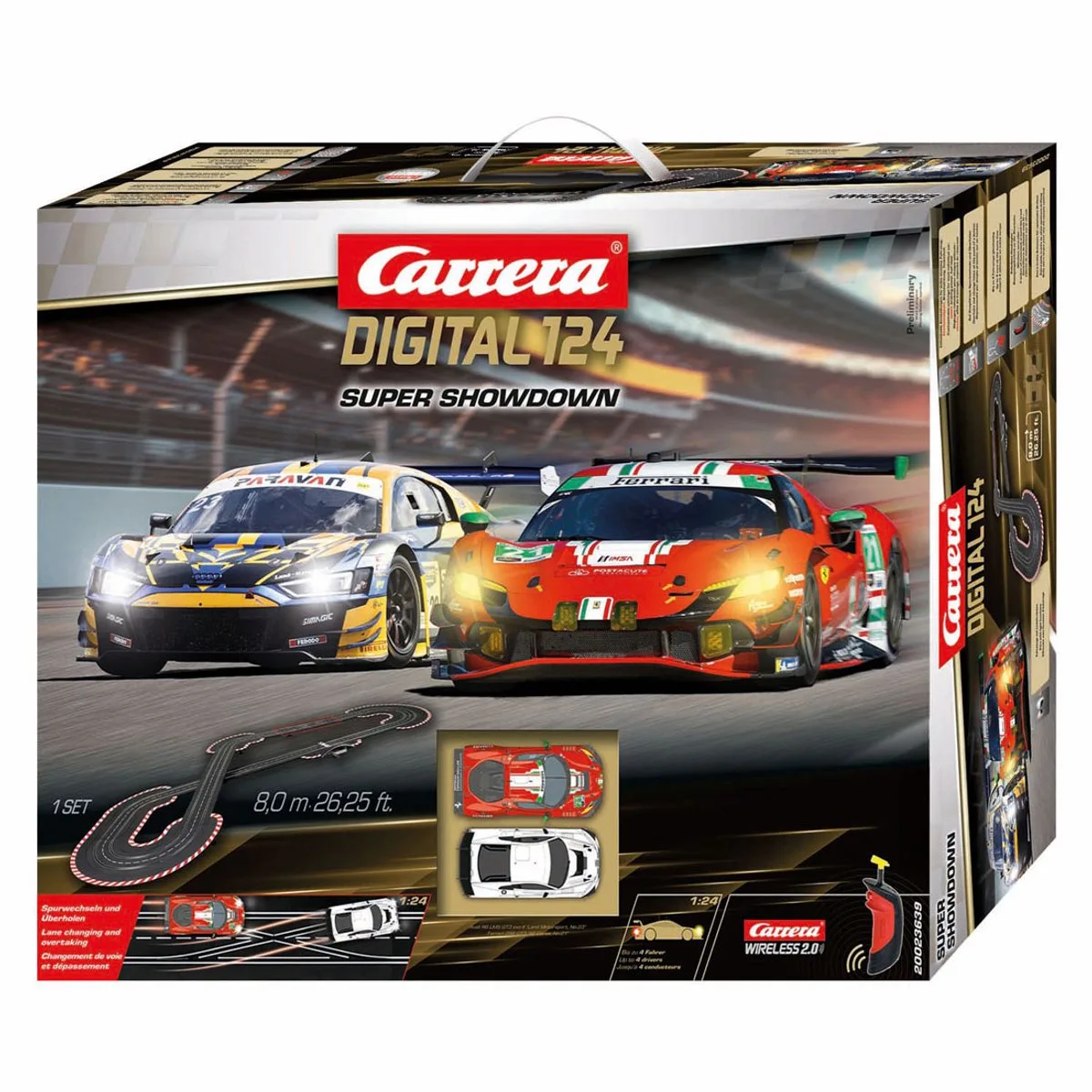Digitale Racebaan 1:24 met 2 Racewagens von Carrera in Mehrfarbig – Produktfoto