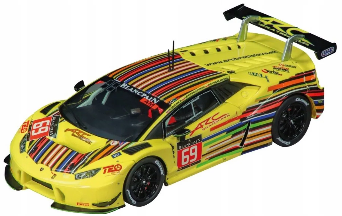 EVOLUTIE Lamborghini Huracan GT3 Race Auto 1:32 fra Carrera i Gul – produktbillede