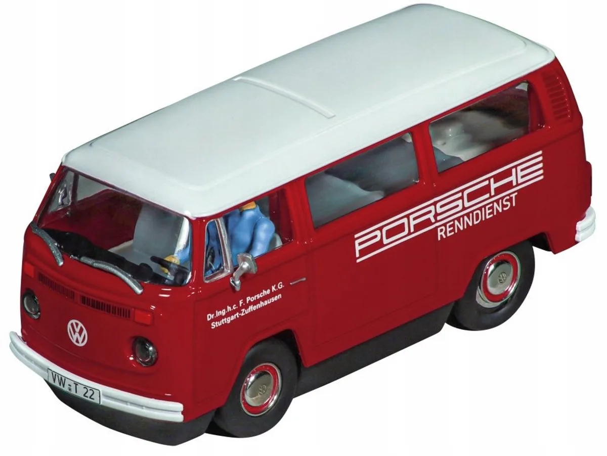 EVOLUTION VW Bus T2b Porsche Renndienst 27760 - Schaal 1:32 fra Carrera i Hvid – produktbillede