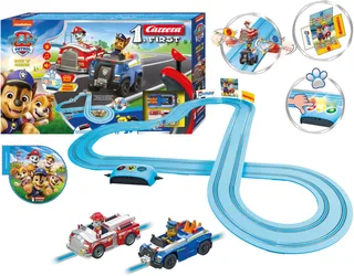FIRST Racebaan - First PAW Patrol - R 'N' Rescue - Chase vs. Marshall - 3,5m - met licht, geluid en muziek van Carrera in Meerkleurig – productfoto 1 van 5