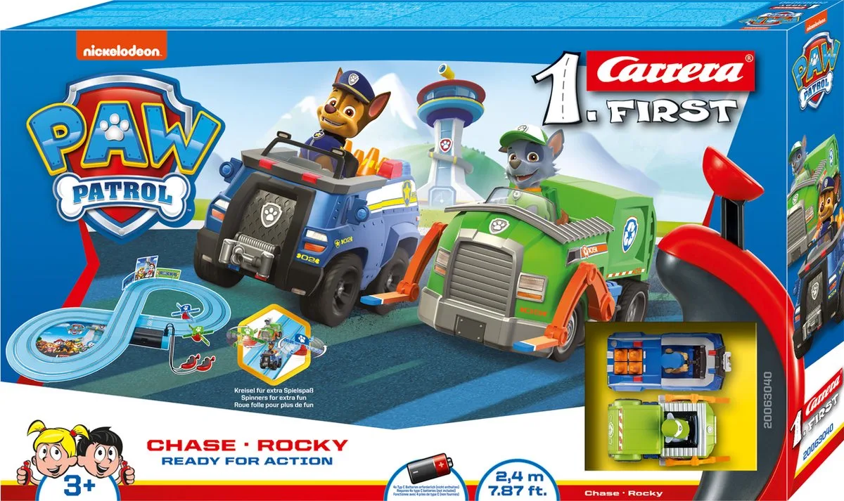 FIRST Racebaan - FIRST PAW PATROL - Ready for Action van Carrera in Meerkleurig – productfoto