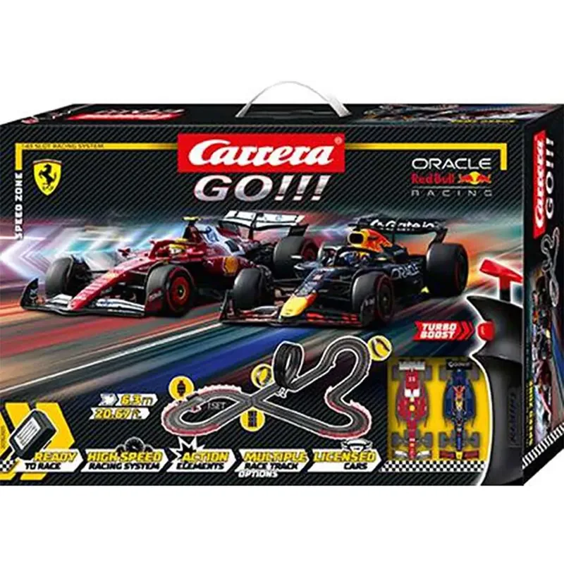 Ga Snelheidszone Racecircuit F1 Ferrari Hamilton+f1 Red Bull Verstappen 6.3 M by Carrera – product photo