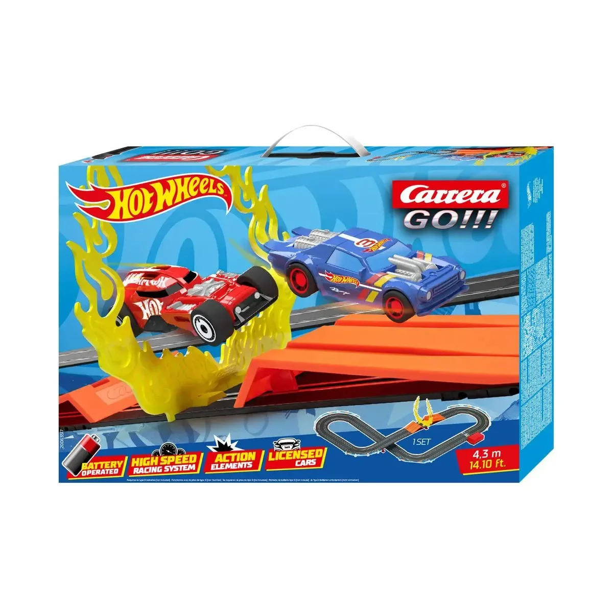 Go! Hot Wheels Rennbahn, Maßstab 1:43 von Carrera – Produktfoto